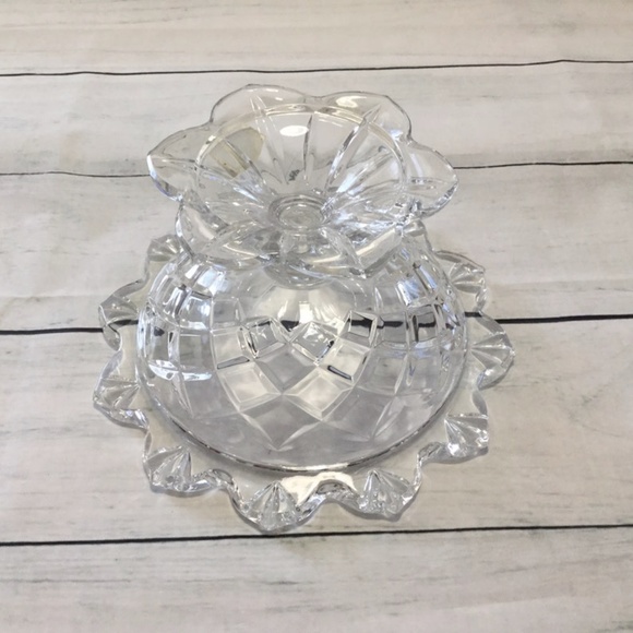 Cut Crystal Candy dish 24% Lead Polonia Made in Poland - Picture 2 of 9